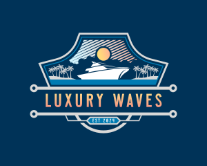 Yacht Cruise Getaway logo design