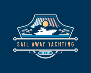 Yacht Cruise Getaway logo design