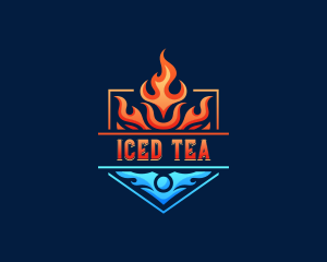 Fire Ice Air Conditioning logo design