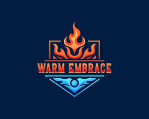 Fire Ice Air Conditioning logo design