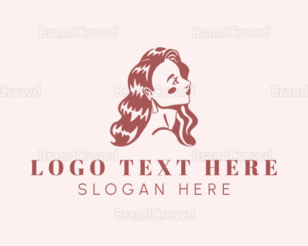 Beautiful Lady Stylist Logo