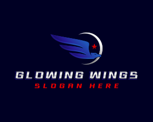 Wing Patriotic Eagle logo design