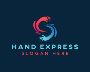 Sign Language - Children Hand Foundation logo design