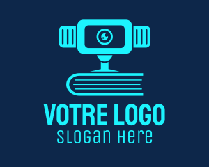 Blue Webcam Book  Logo