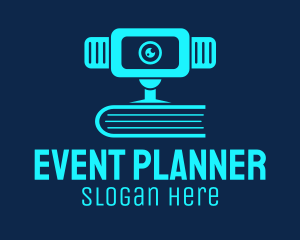 Electronics - Blue Webcam Book logo design