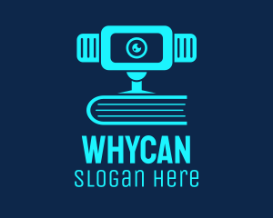 Academe - Blue Webcam Book logo design