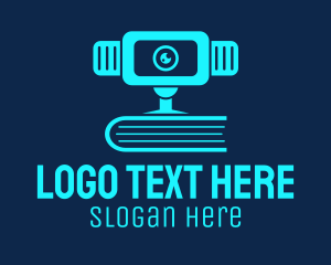 Blue Webcam Book  Logo