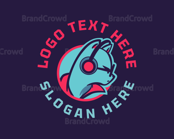 Game Streamer Cat Logo