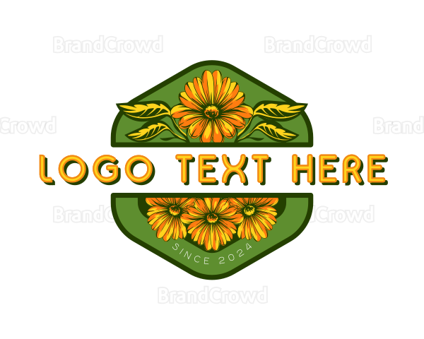 Florist Sunflower Garden Logo