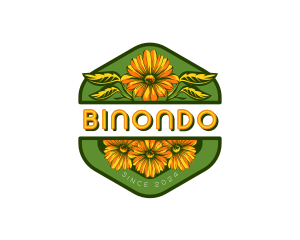 Florist Sunflower Garden Logo