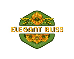 Florist Sunflower Garden Logo