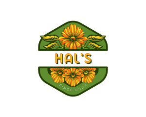 Florist Sunflower Garden Logo