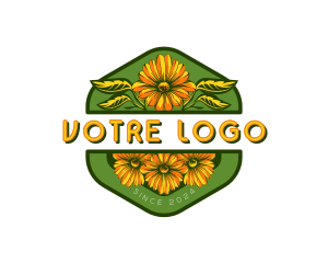 Florist Sunflower Garden Logo