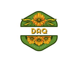 Florist Sunflower Garden Logo
