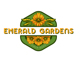 Florist Sunflower Garden logo design