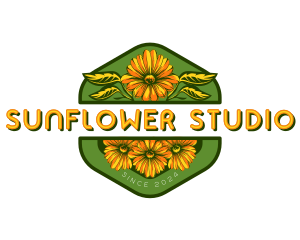 Sunflower - Florist Sunflower Garden logo design