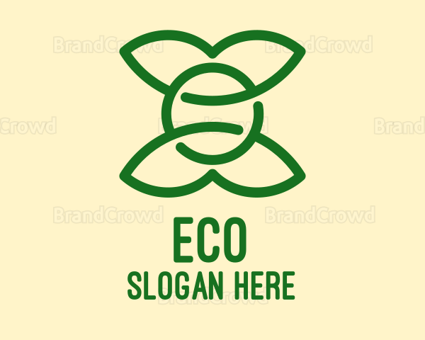 Simple Eco Friendly Leaves Logo