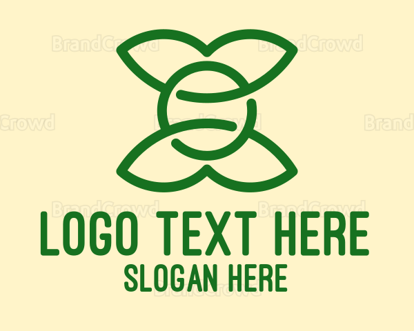 Simple Eco Friendly Leaves Logo