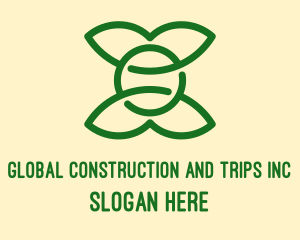 Simple Eco Friendly Leaves  Logo