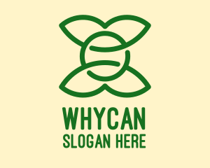 Vegetarian - Simple Eco Friendly Leaves logo design