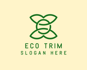 Simple Eco Friendly Leaves  logo design