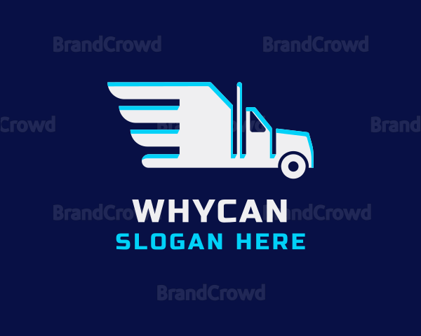 Courier Delivery Truck Logo