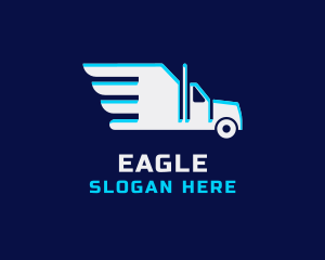 Courier Delivery Truck Logo