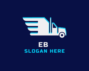 Moving - Courier Delivery Truck logo design