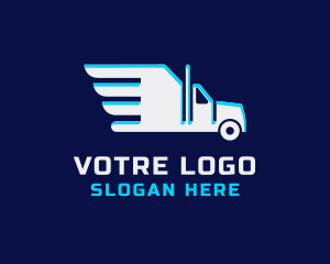 Delivery - Courier Delivery Truck logo design