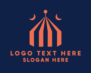 Playhouse - Carnival Circus Tent logo design