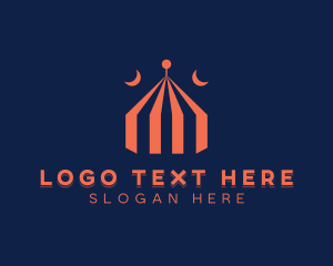 Fair - Carnival Circus Tent logo design