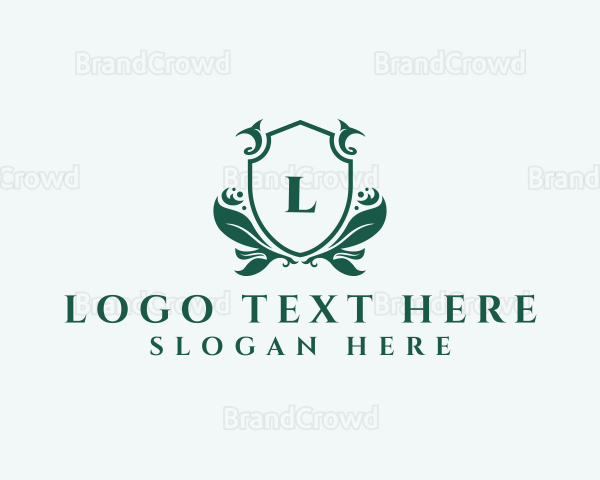 Wreath Shield Boutique Logo