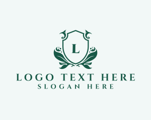 University - Wreath Shield Boutique logo design