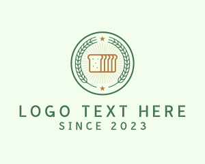 Bread - Baked Loaf Badge logo design