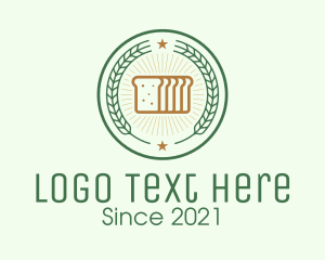 Baked Loaf Badge Logo