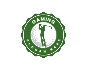 Golfer Athlete Tournament logo design