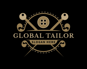 Tailor Needle Sewing logo design