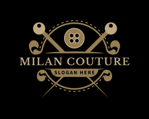 Tailor Needle Sewing logo design