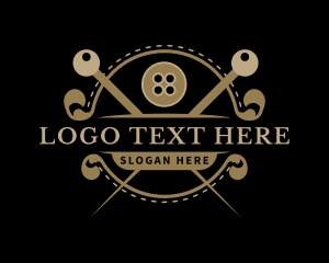 Needle - Tailor Needle Sewing logo design