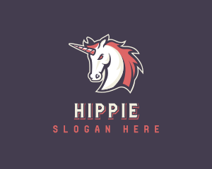 Unicorn Stallion Horse Logo