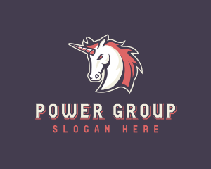 Unicorn Stallion Horse Logo