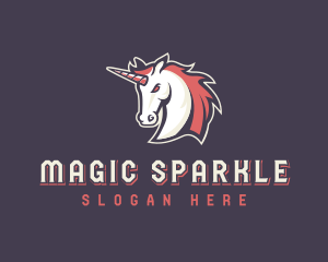 Unicorn - Unicorn Stallion Horse logo design