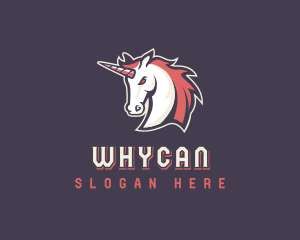 Stallion - Unicorn Stallion Horse logo design