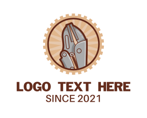 Cog - Tool Pliers Equipment logo design