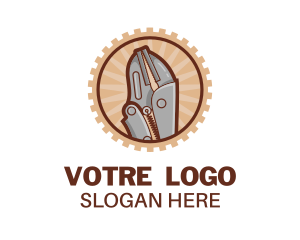 Tool Pliers Equipment Logo