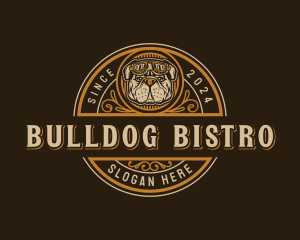 Pet Bulldog Goggles logo design