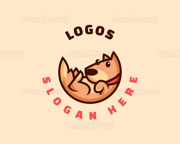 Cute Dog Puppy Logo