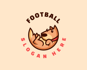 Cute Dog Puppy Logo