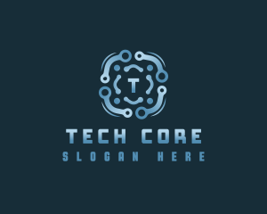 Data Technology Software logo design