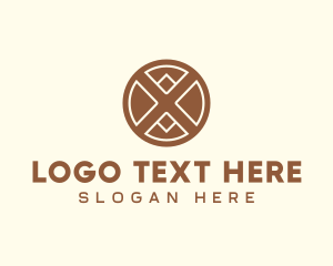 Modern - Modern Brown Letter X logo design